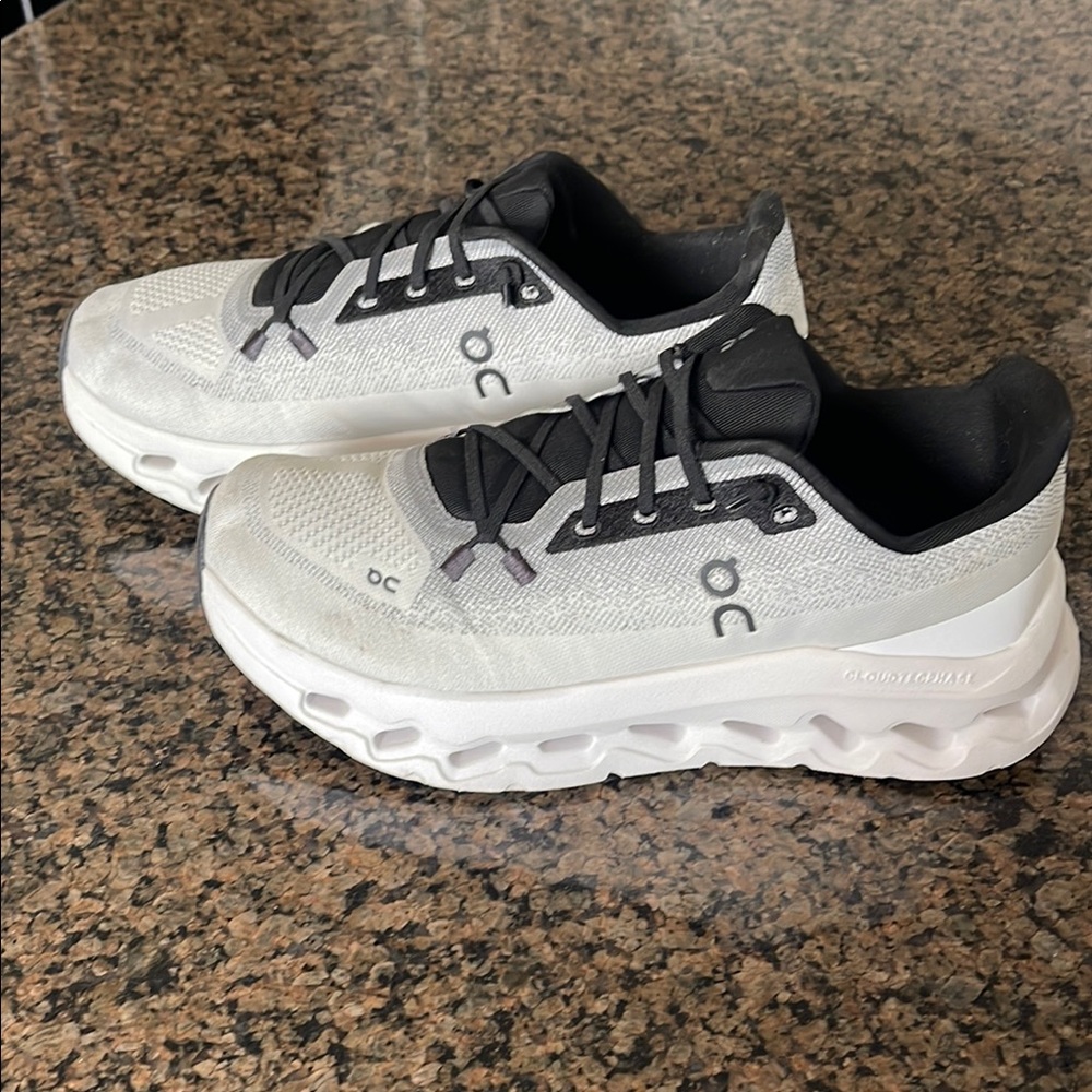 On Running Cloudstratus Sneakers in Black and White
